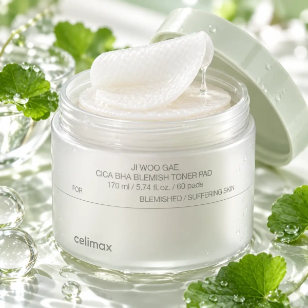 CELIMAX Пилинг-пэды от воспалений с Cica, 60шт