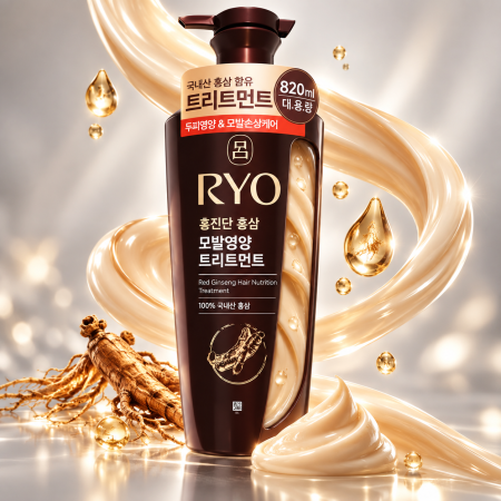 RYO Питательная маска для волос и кожи головы с женьшенем, 820мл